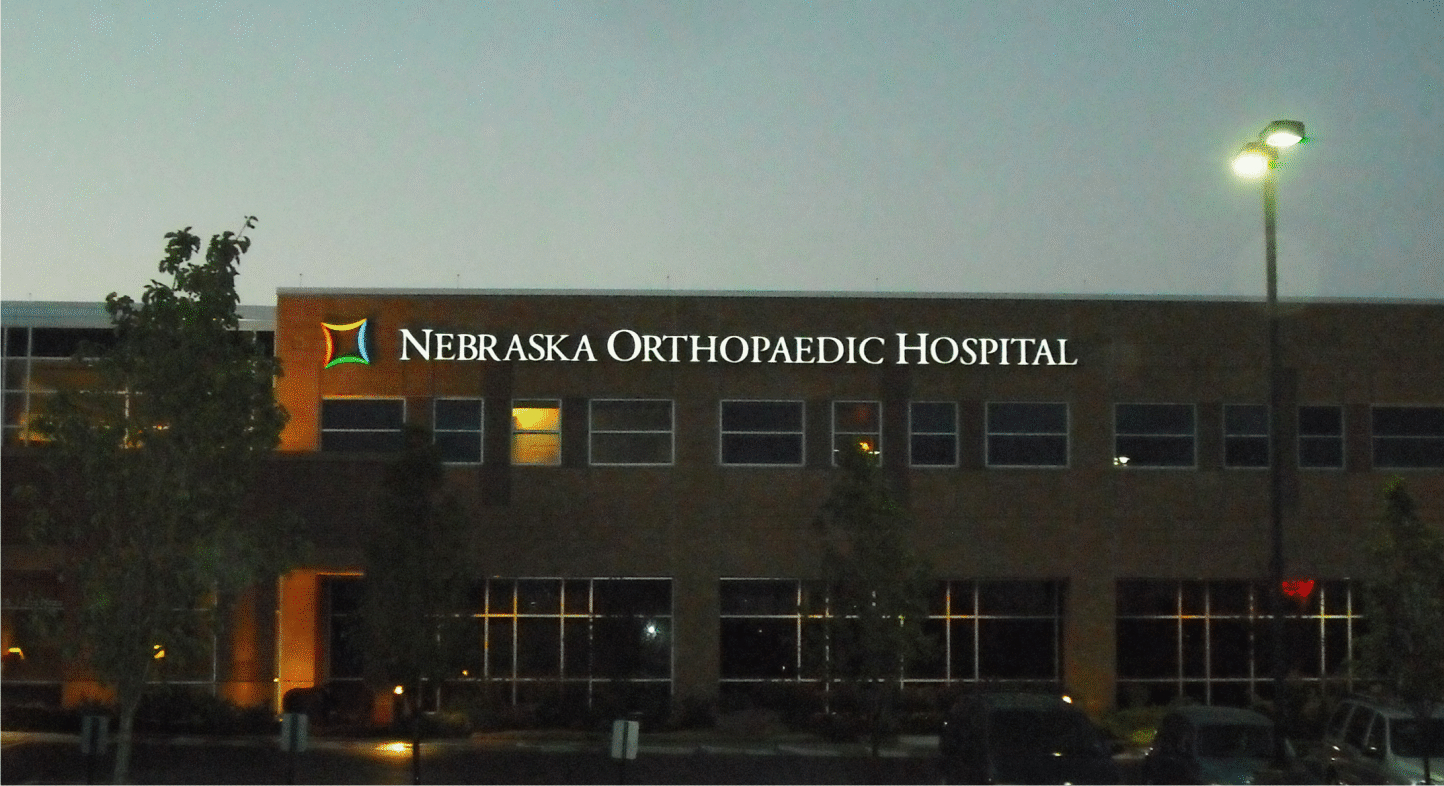 SignWorks Omaha LED signage for Nebraska Orthopaedic Hospital SignWorks Omaha LED signage for Nebraska Orthopaedic Hospital